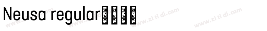 Neusa regular字体转换